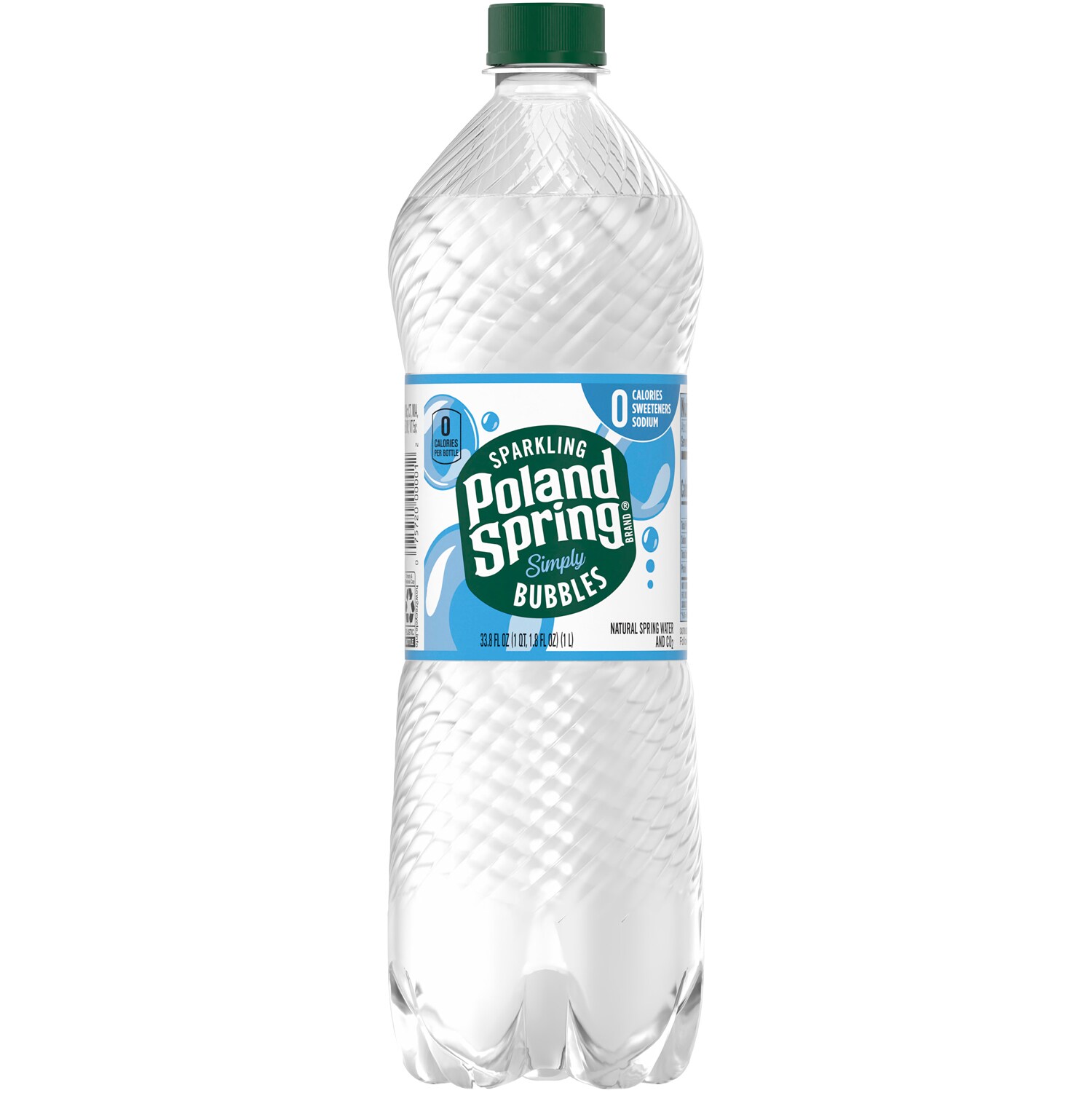 Poland Spring Sparkling Natural Spring Water, Plastic Bottle