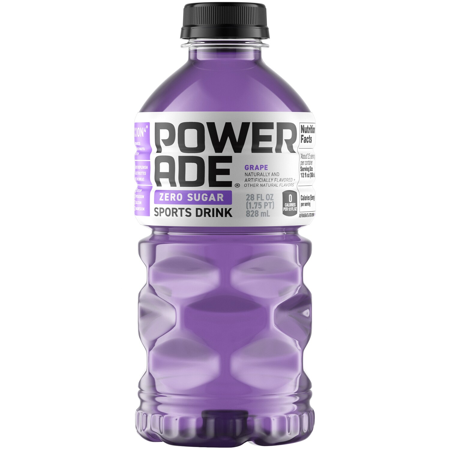 Powerade Zero Sports Drink, Grape, Plastic Bottle