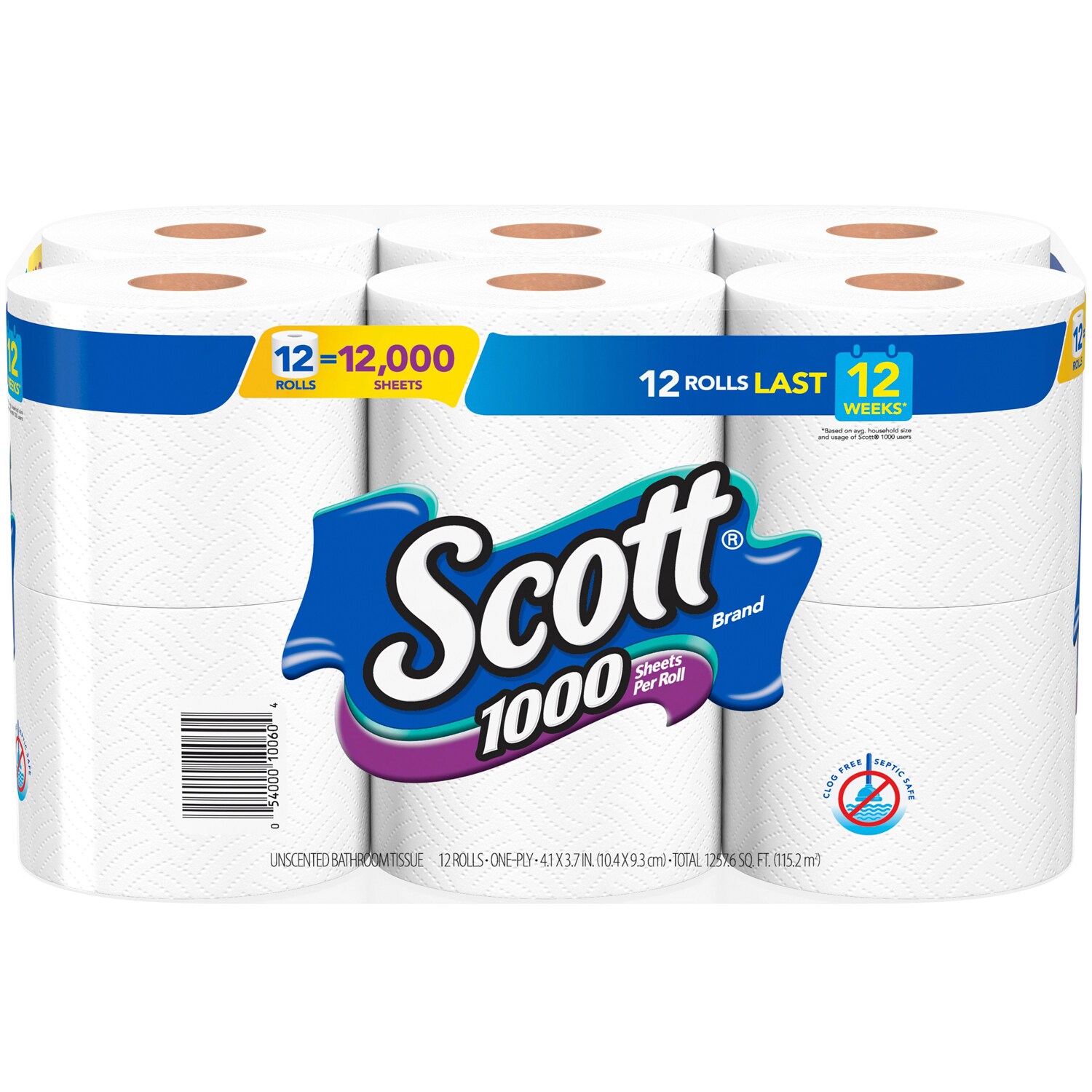Scott 1-Ply Bathroom Tissue