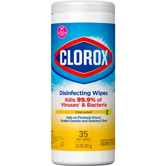 Clorox Bleach Free Disinfecting Wipes, Crisp Lemon