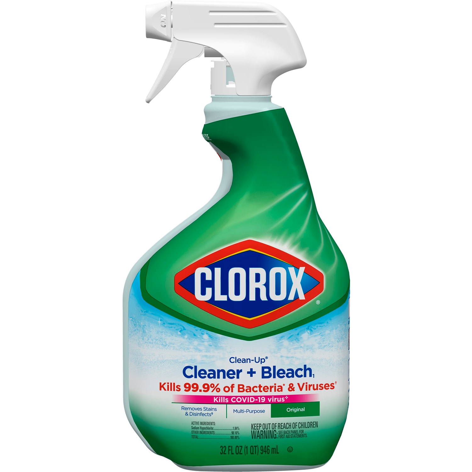 Clorox Clean-Up All Purpose Spray Cleaner with Bleach, Original