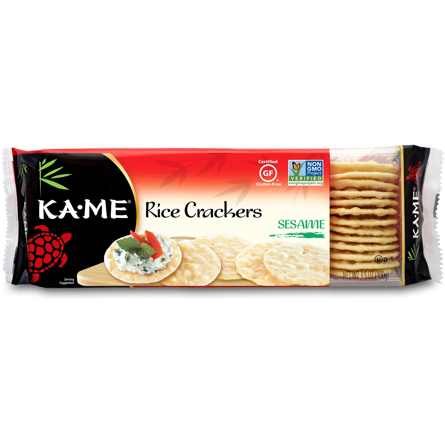 KA-ME Rice Crackers, Sesame