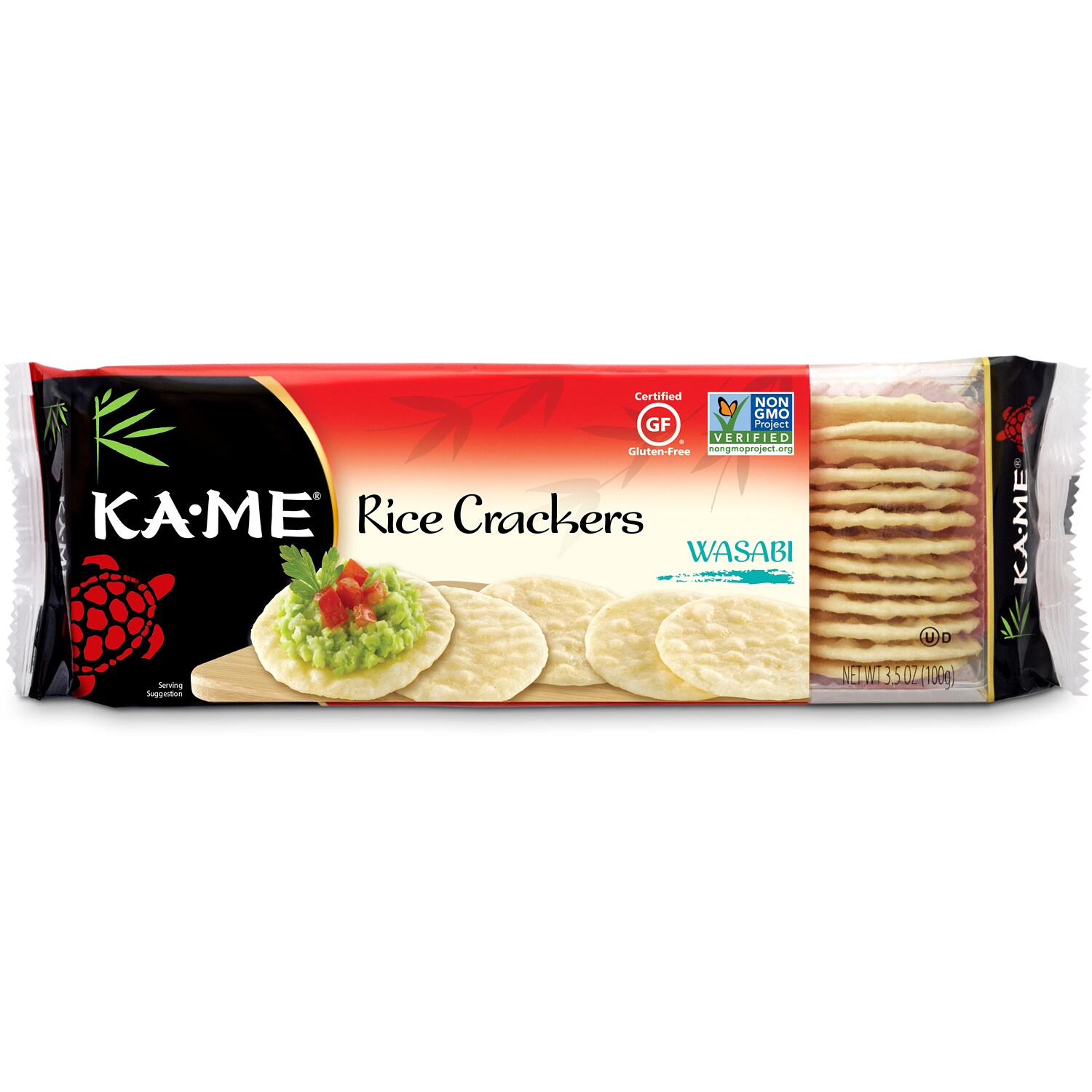KA-ME Rice Crackers, Wasabi
