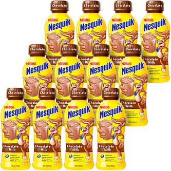 Nestlé Nesquik Low Fat Chocolate Milk, Plastic Bottles