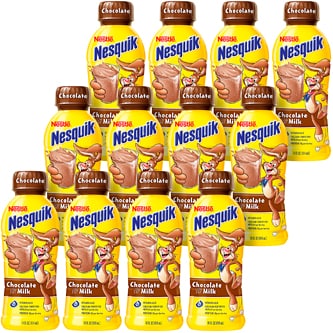 Nestlé Nesquik Low Fat Chocolate Milk, Plastic Bottles