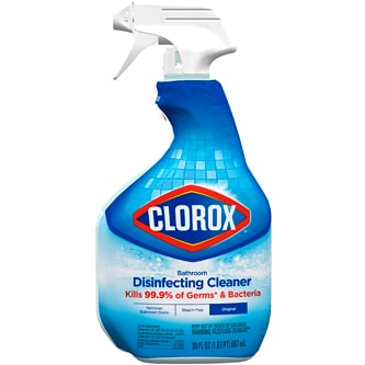 Clorox Bathroom Disinfecting Cleaner Spray Bottle, Original