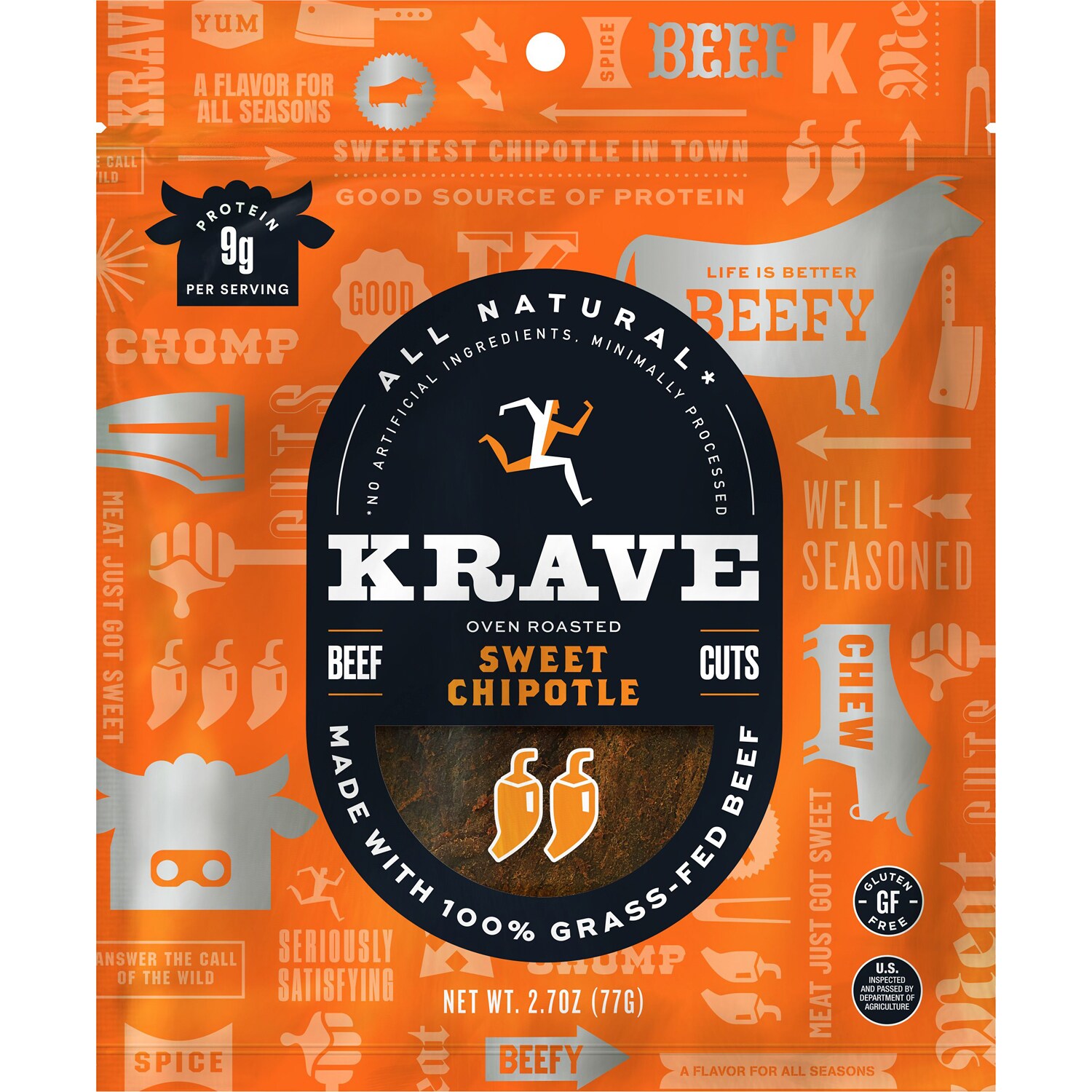 Krave Beef Jerky, Sweet Chipotle
