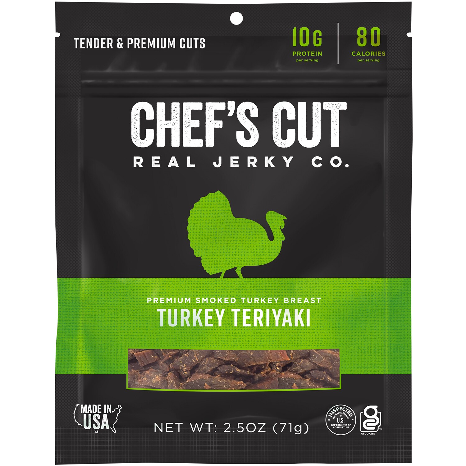 Chef's Cut Real Turkey Jerky, Teriyaki