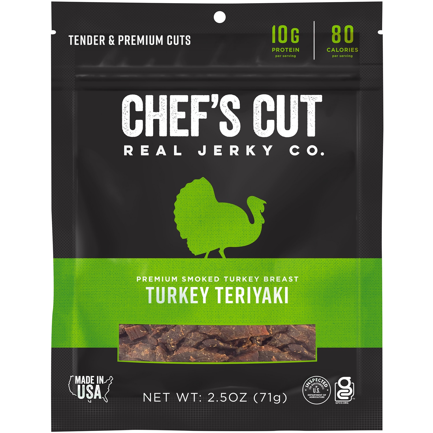 Chef's Cut Real Turkey Jerky, Teriyaki