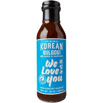We Love You Korean Bulgogi BBQ Sauce & Marinade, Original 