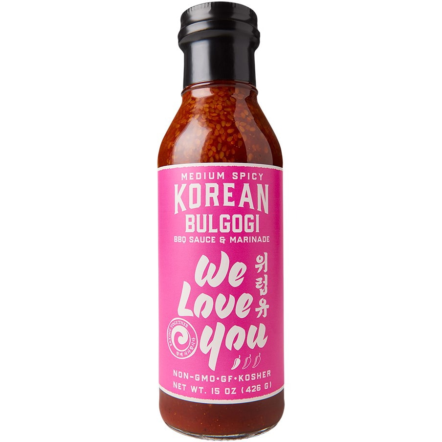 We Love You Korean Bulgogi BBQ Sauce & Marinade, Medium Spicy