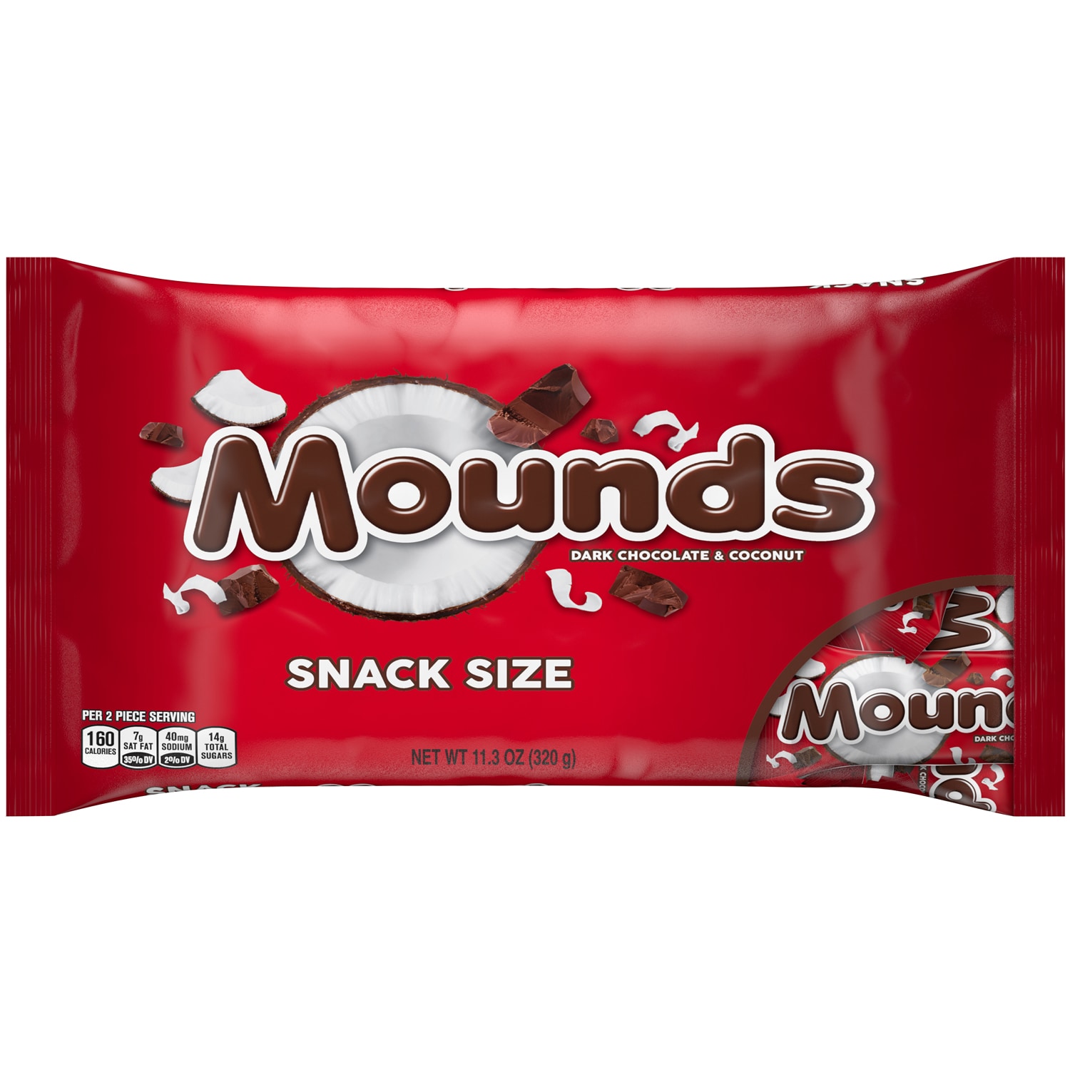 Mounds Dark Chocolate with Coconut, Snack Size