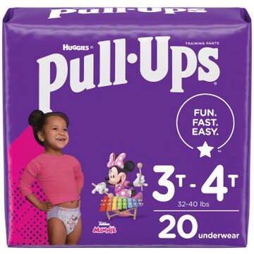 Huggies Pull-Ups Learning Designs Training Pants, Size 3T-4T Girls