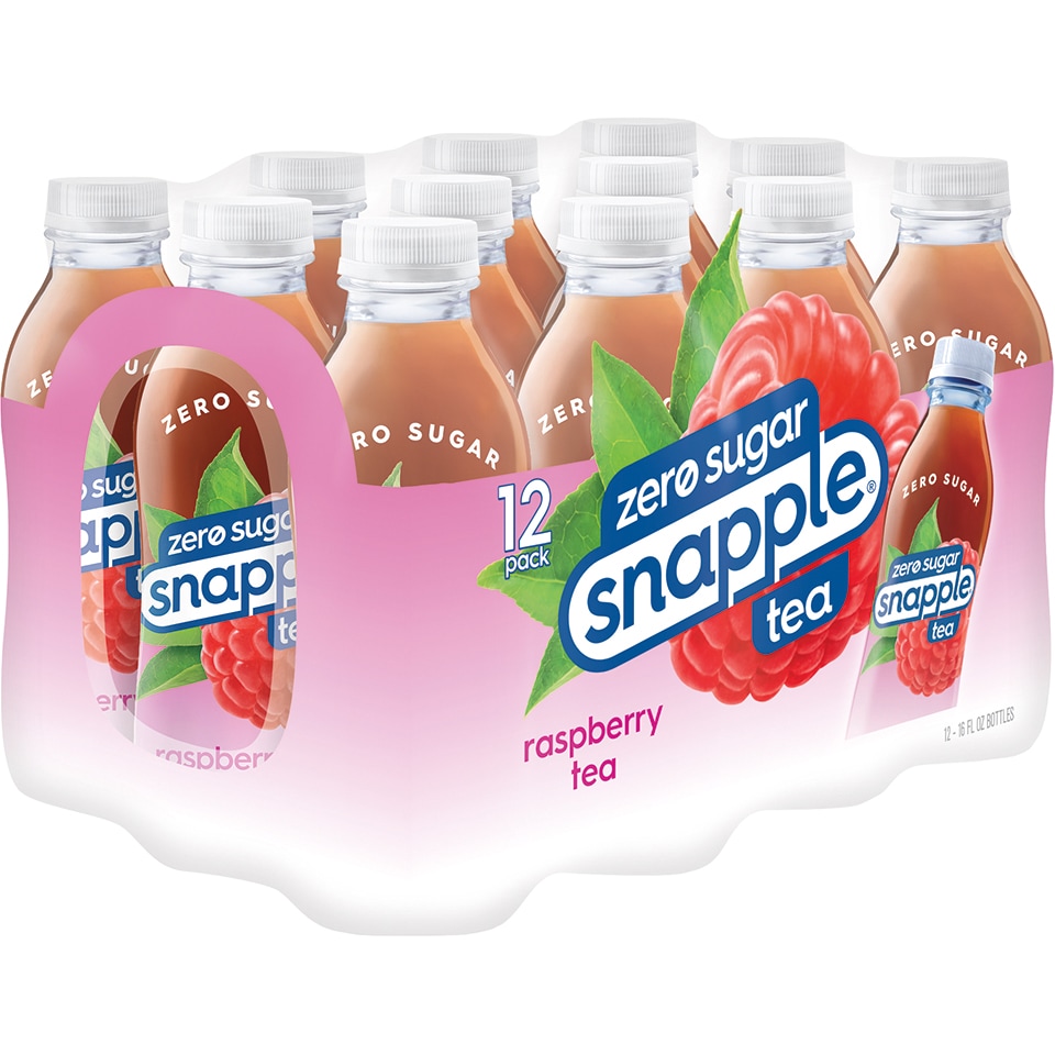 Zero Sugar Snapple Raspberry Tea, Plastic Bottles
