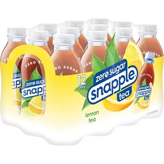 Zero Sugar Snapple Lemon Tea, Plastic Bottles