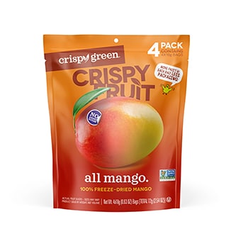 Crispy Green Freeze-Dried Mangoes