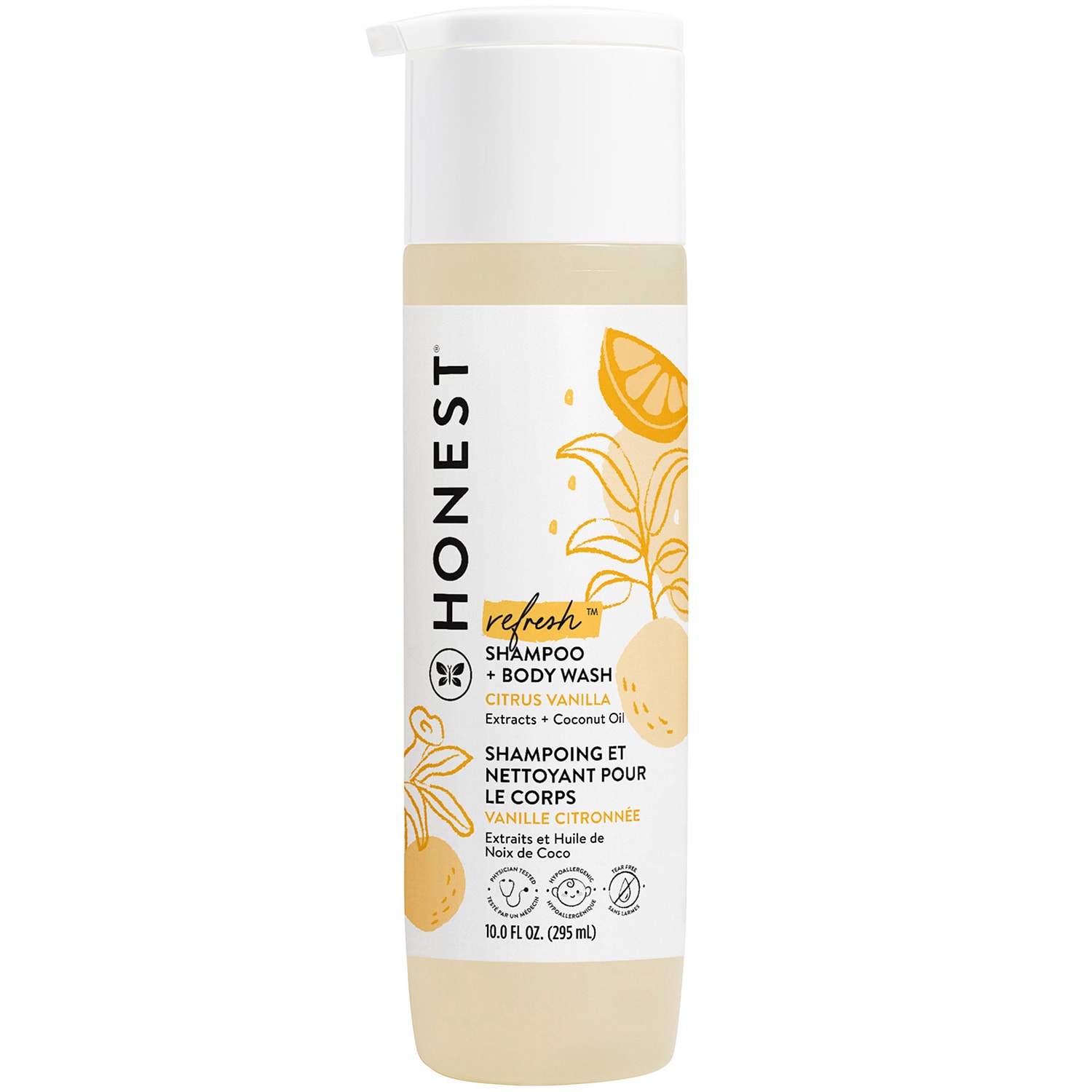 The Honest Company Refresh Shampoo + Body Wash, Citrus Vanilla