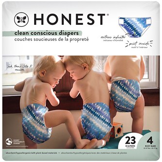 The Honest Company Diapers, Tie Dye For, Size 4