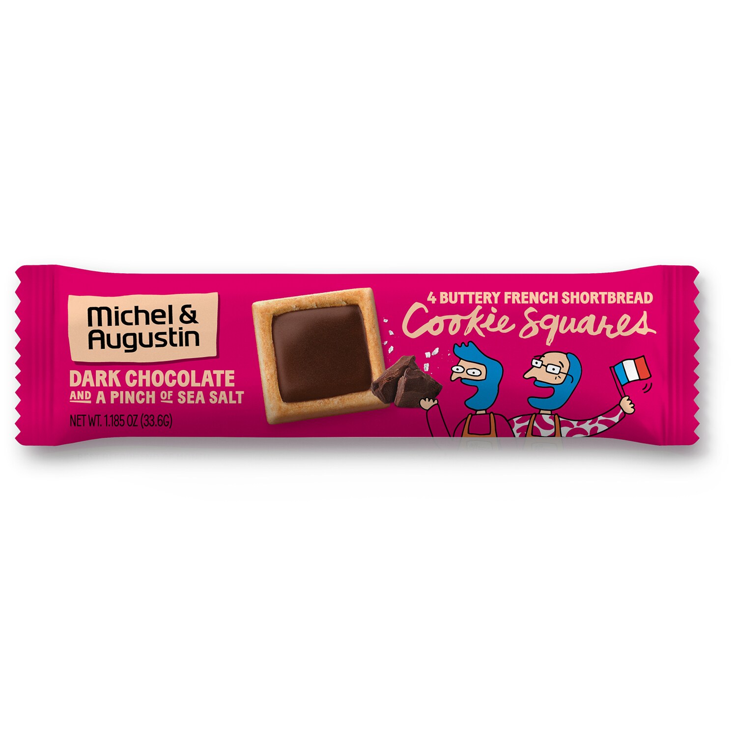 Michel et Augustin Cookie Squares, Dark Chocolate and Sea Salt