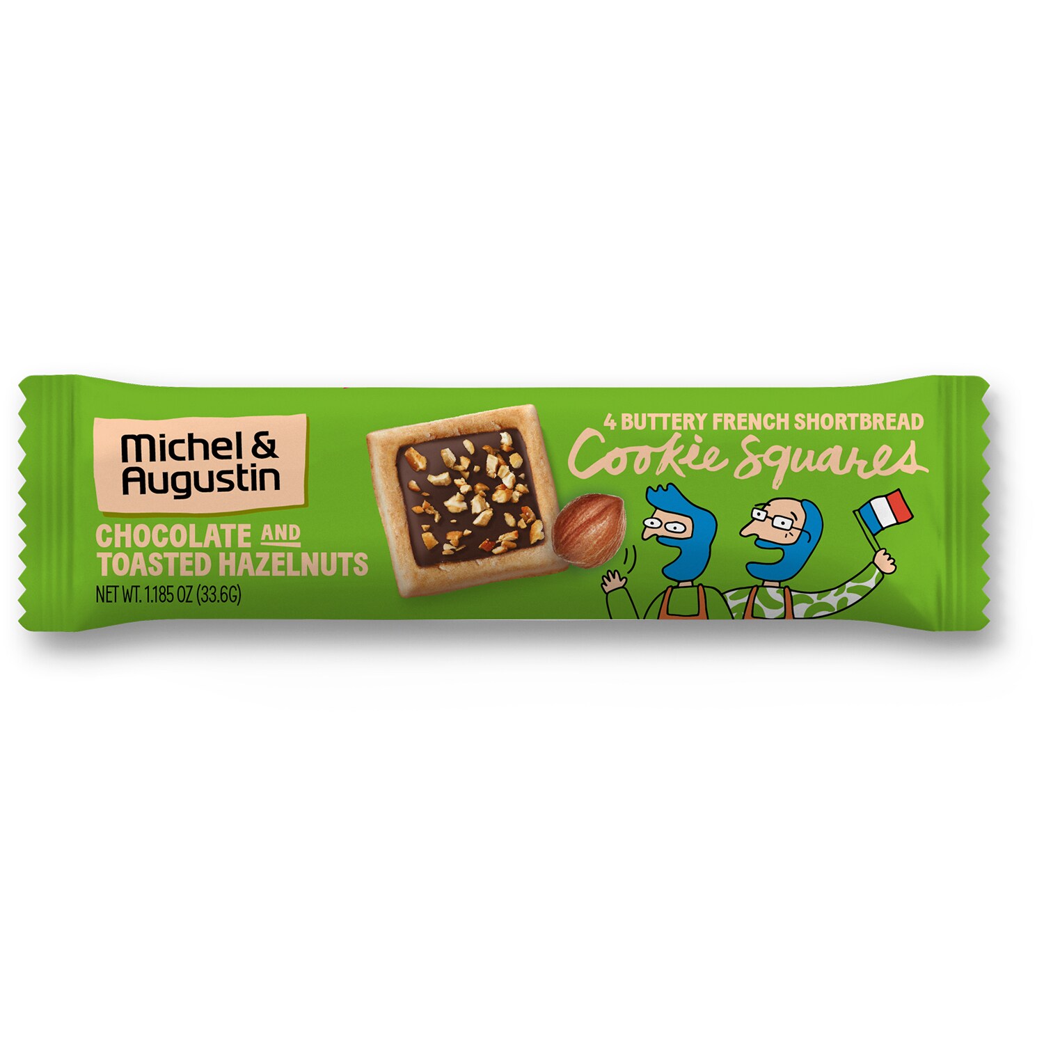 Michel et Augustin Cookie Squares, Chocolate and Toasted Hazelnuts