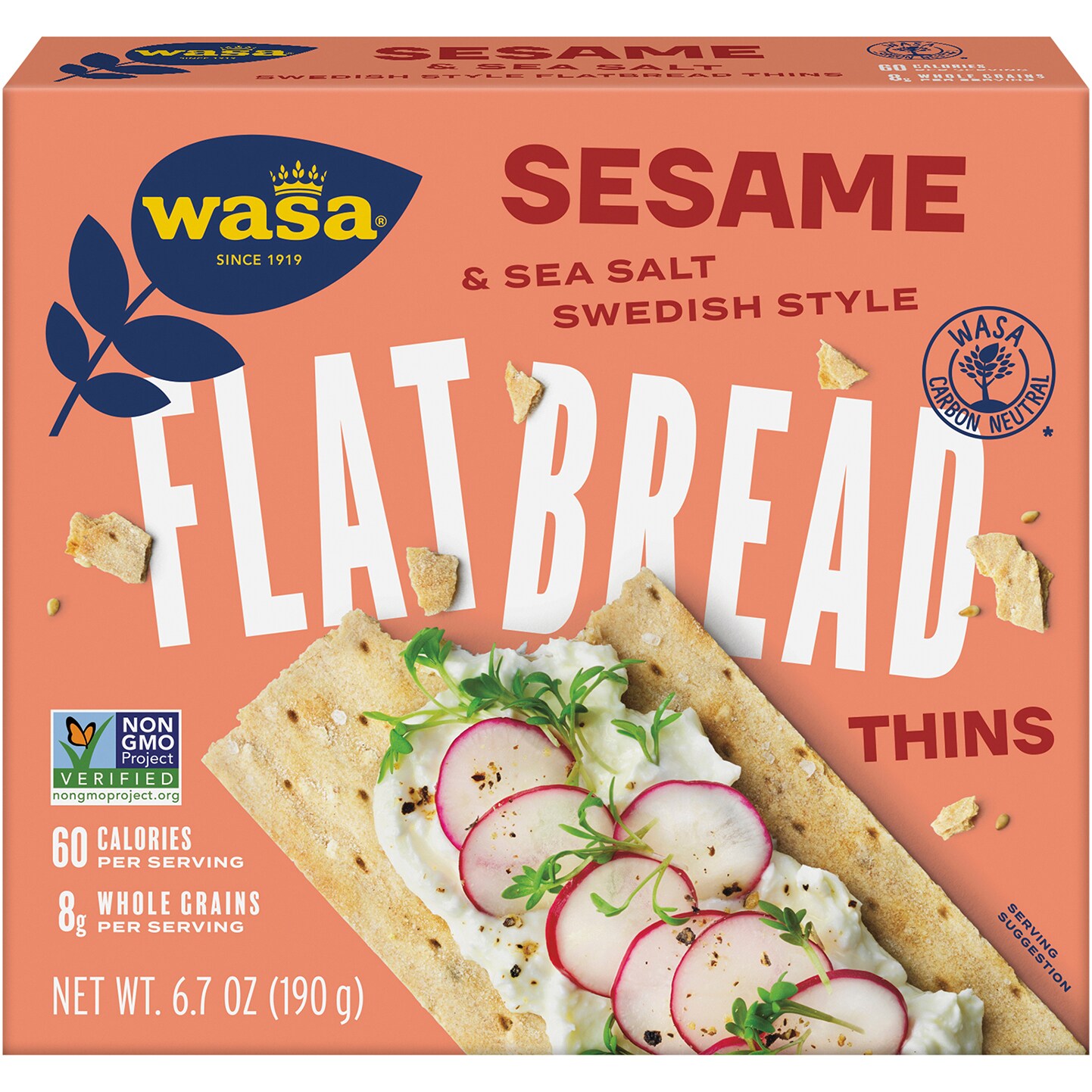 Wasa Flatbread Thins, Sesame & Sea Salt