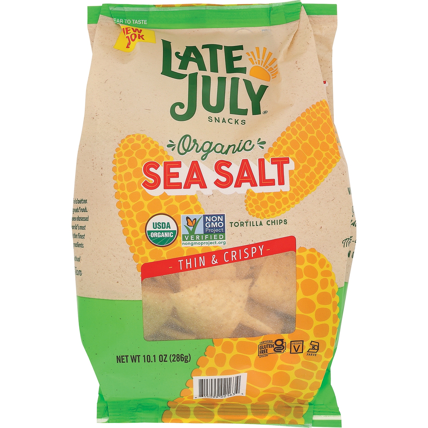 Late July Organic Restaurant Style Tortilla Chips, Sea Salt