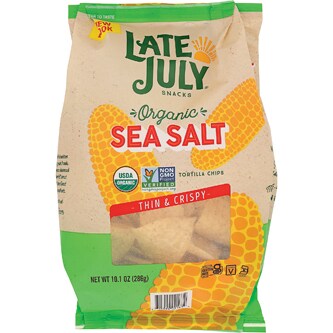 Late July Organic Restaurant Style Tortilla Chips, Sea Salt