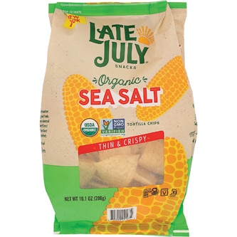 Late July Organic Restaurant Style Tortilla Chips, Sea Salt