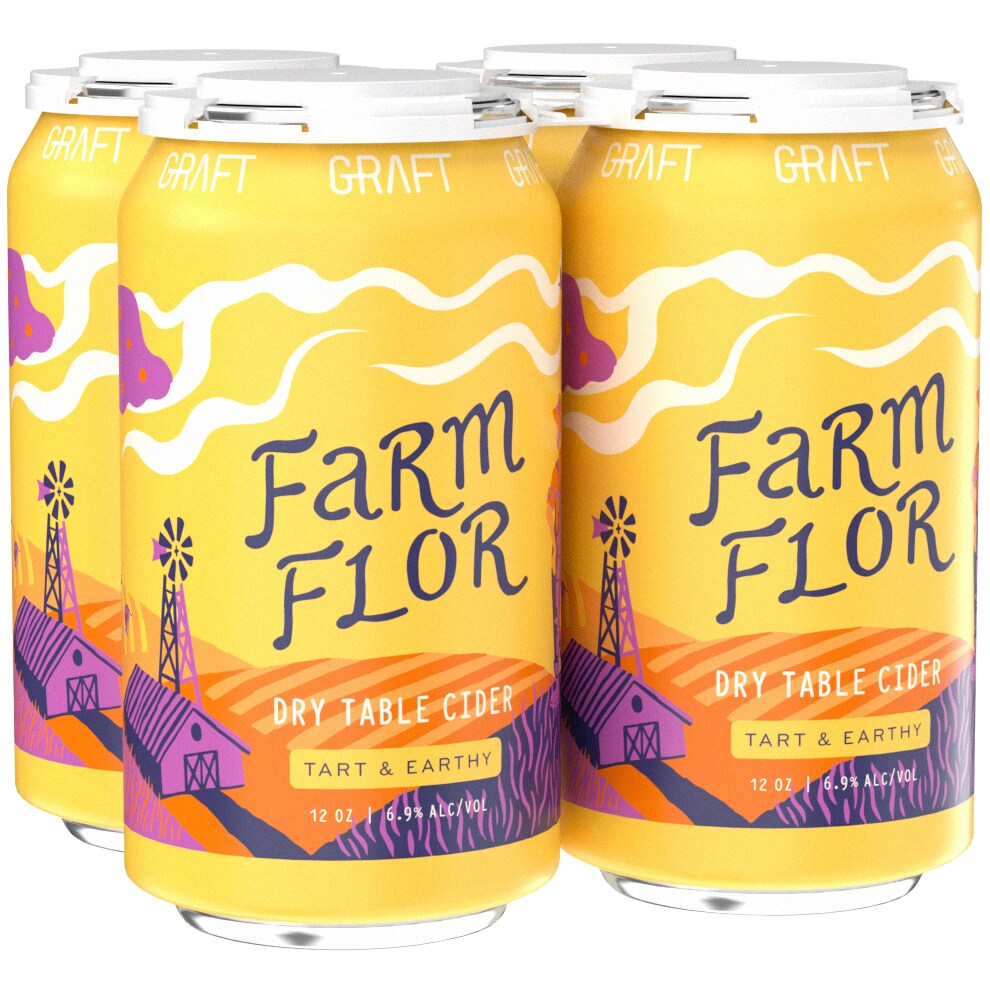 Graft Cider Farm Flor Rustic Cider, Cans