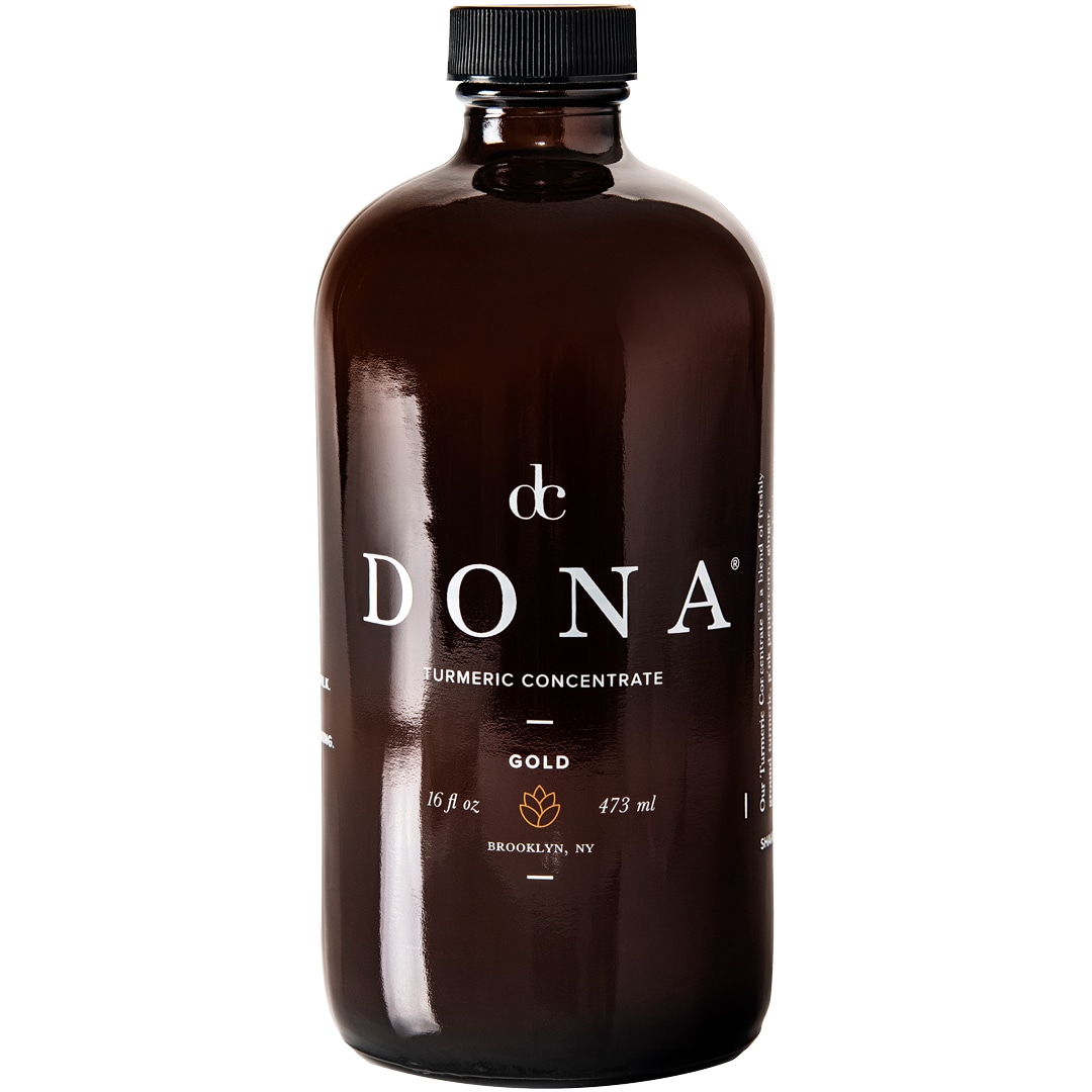 Dona Chai Turmeric Concentrate, Gold, Glass Bottle