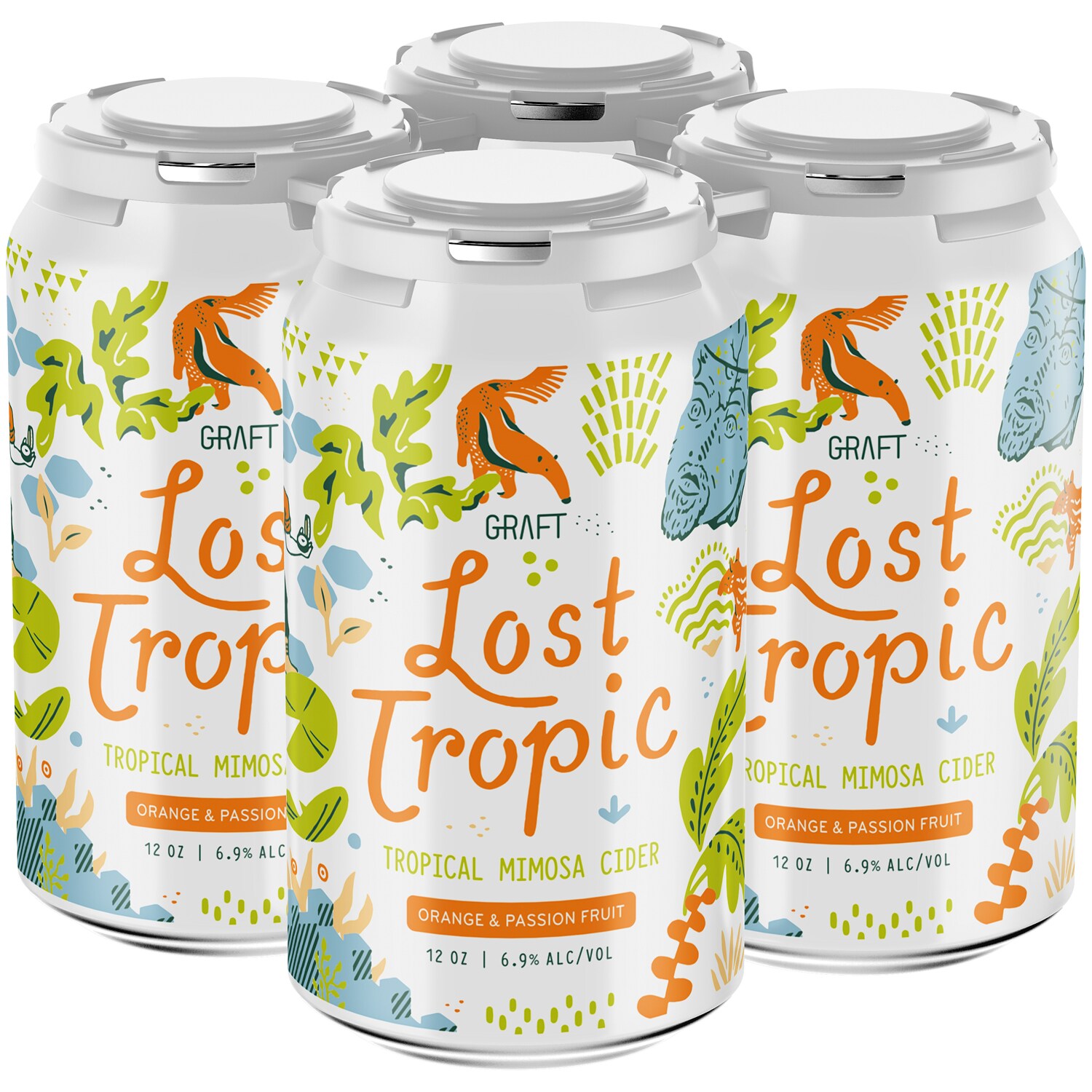 Graft Cider Lost Tropic Hop Mimosa Cider, Cans