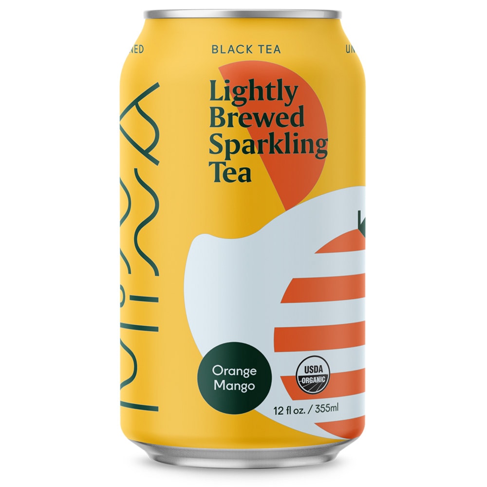 Minna Organic Sparkling Iced Tea, Orange Mango, Can