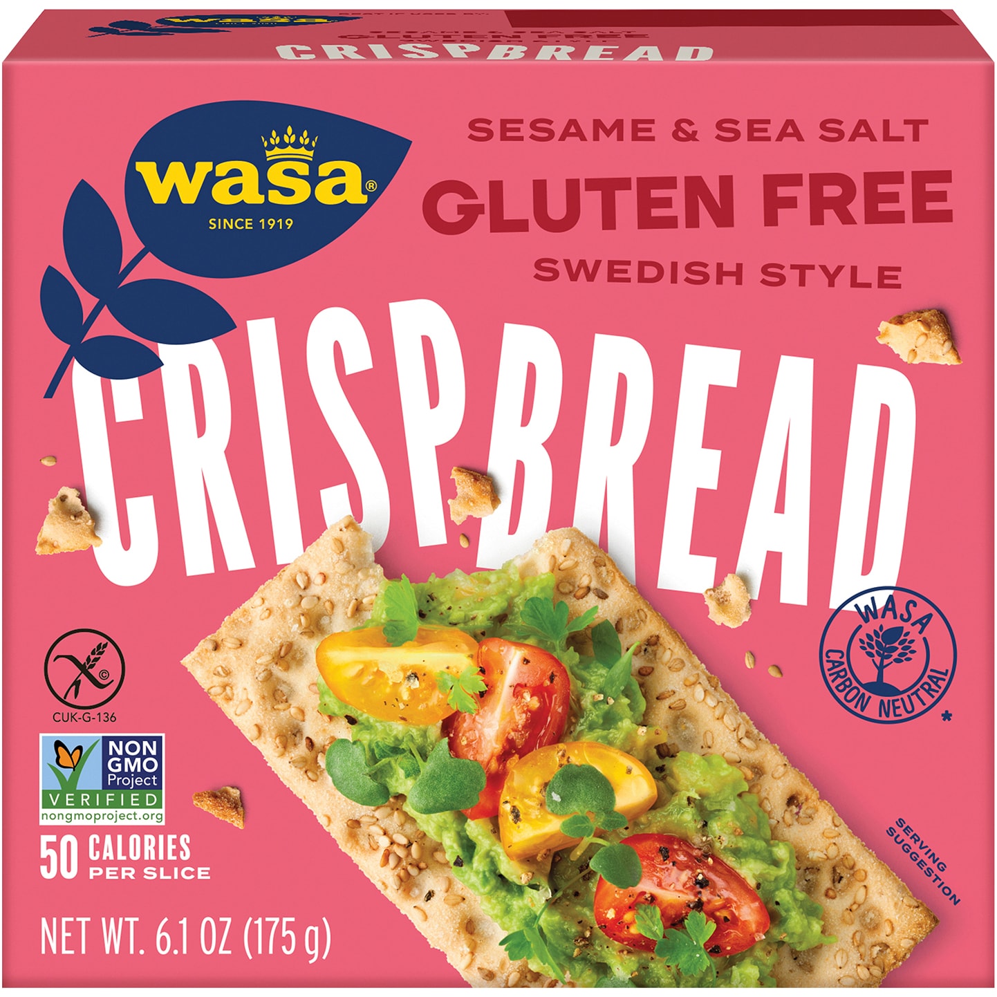 Wasa Gluten Free Crispbread, Sesame & Sea Salt