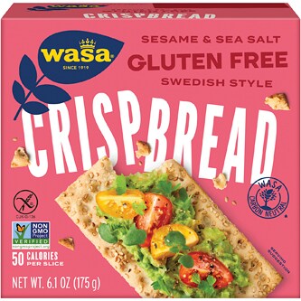 Wasa Gluten Free Crispbread, Sesame & Sea Salt