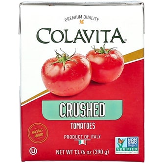 Colavita Italian Crushed Tomatoes, No Salt Added
