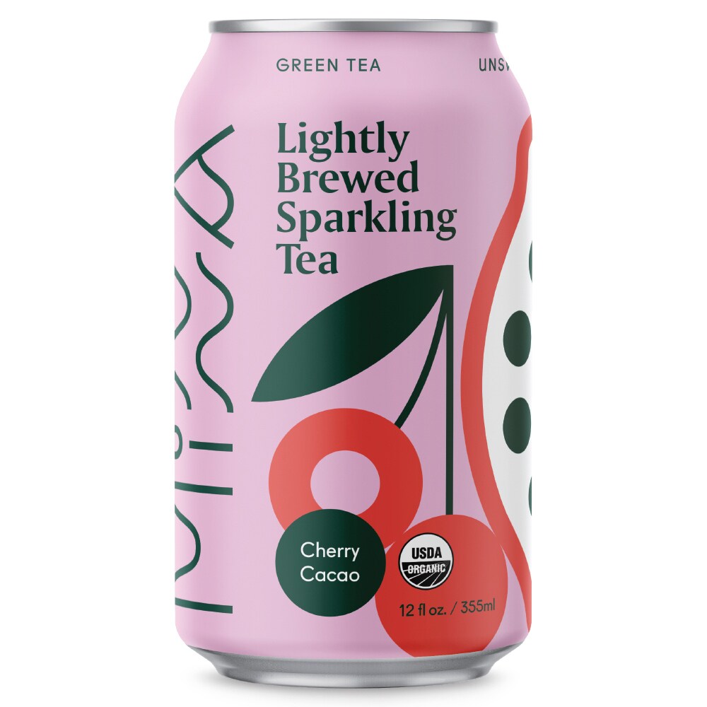 Minna Organic Sparkling Iced Tea, Cherry Cacao, Can