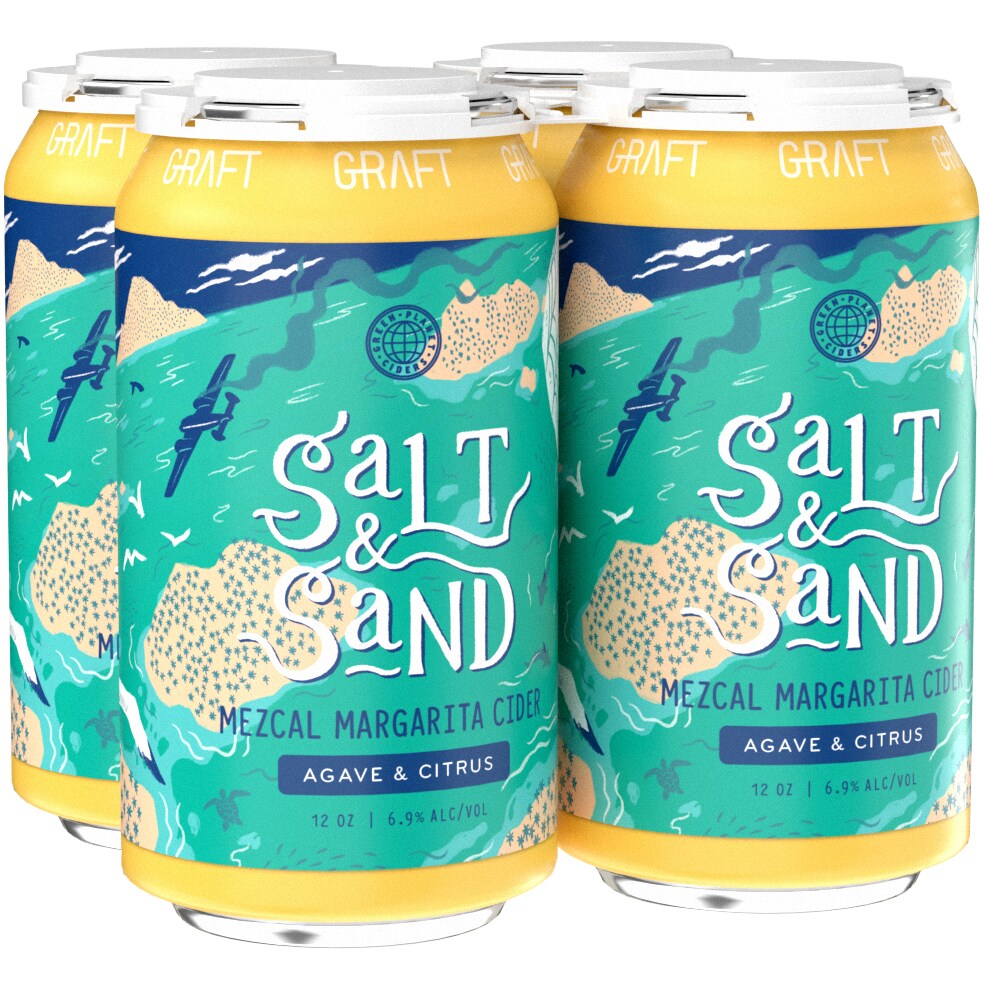 Graft Cider Salt & Sand Mezcal Margarita Cider, Cans