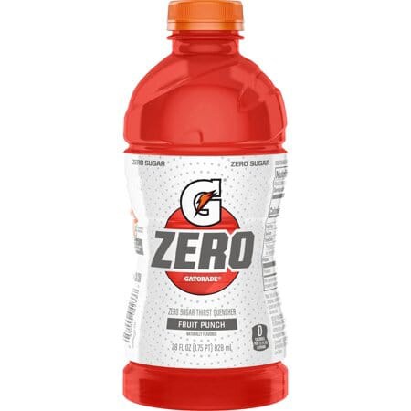 Gatorade Zero Sugar Thirst Quencher Sports Drink, Fruit Punch, Plastic Bottle