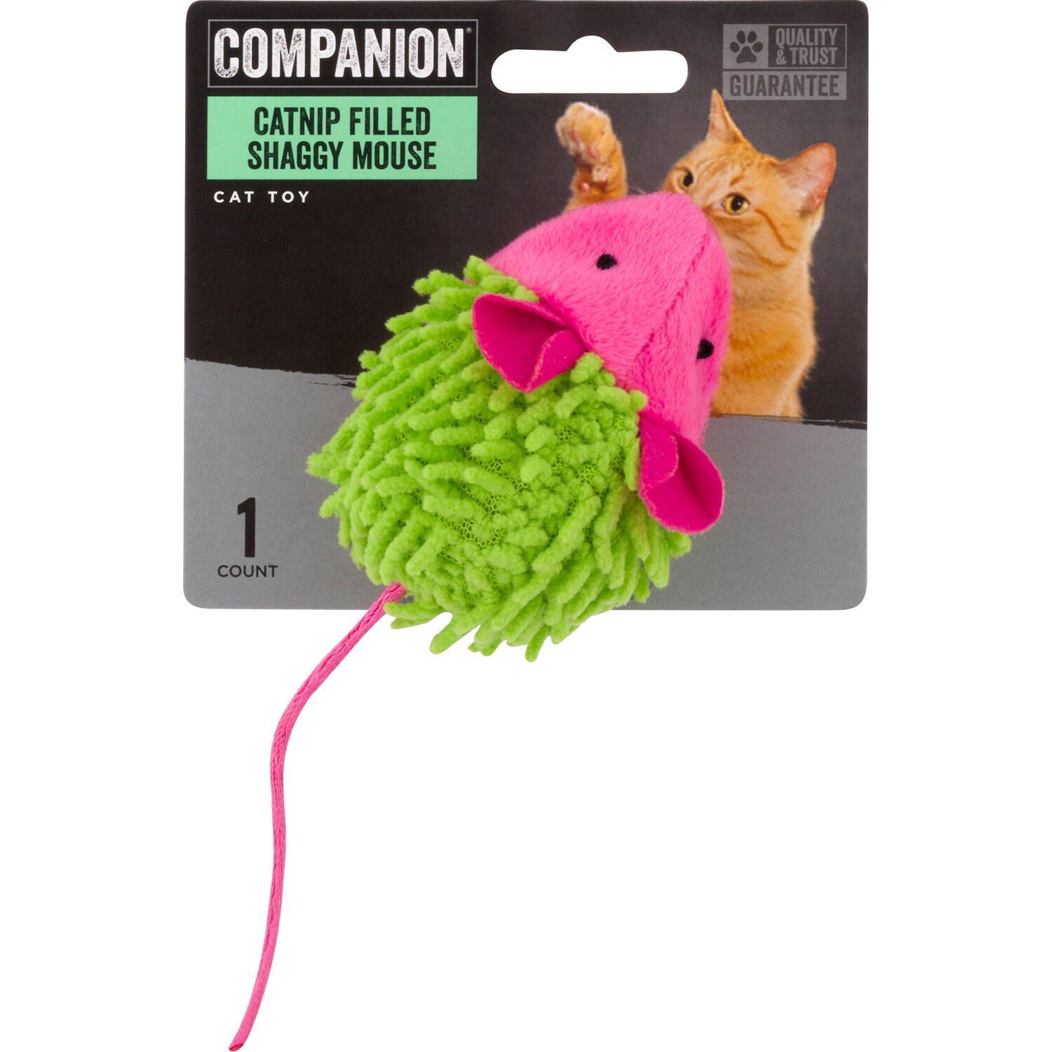 Companion Catnip Filled Shaggy Mouse Cat Toy 