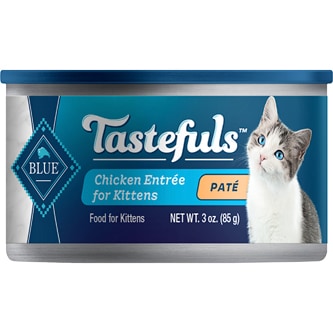 Blue Buffalo Tastefuls Paté Wet Cat Food for Kittens, Chicken Entrée