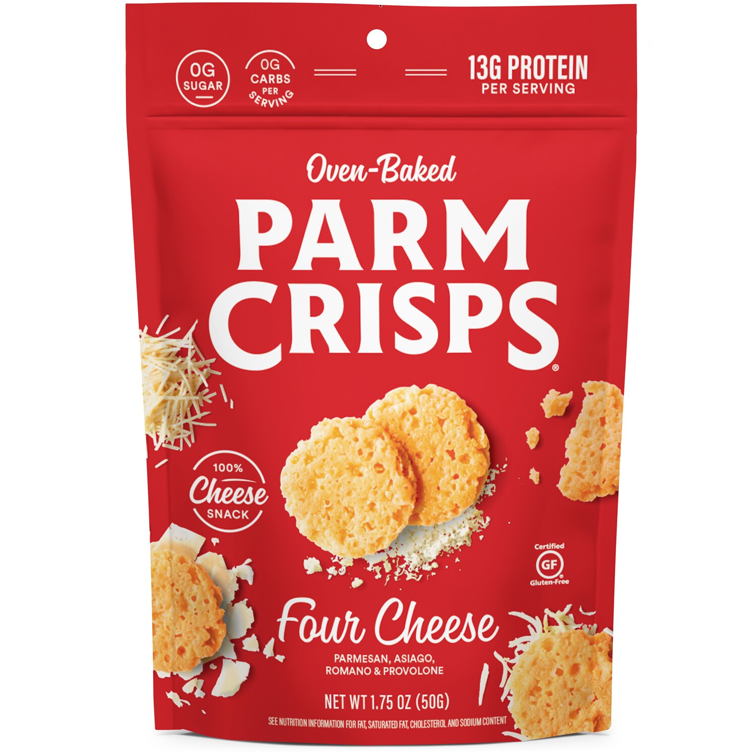 ParmCrisps Oven-Baked Cheese Snack, Four Cheese