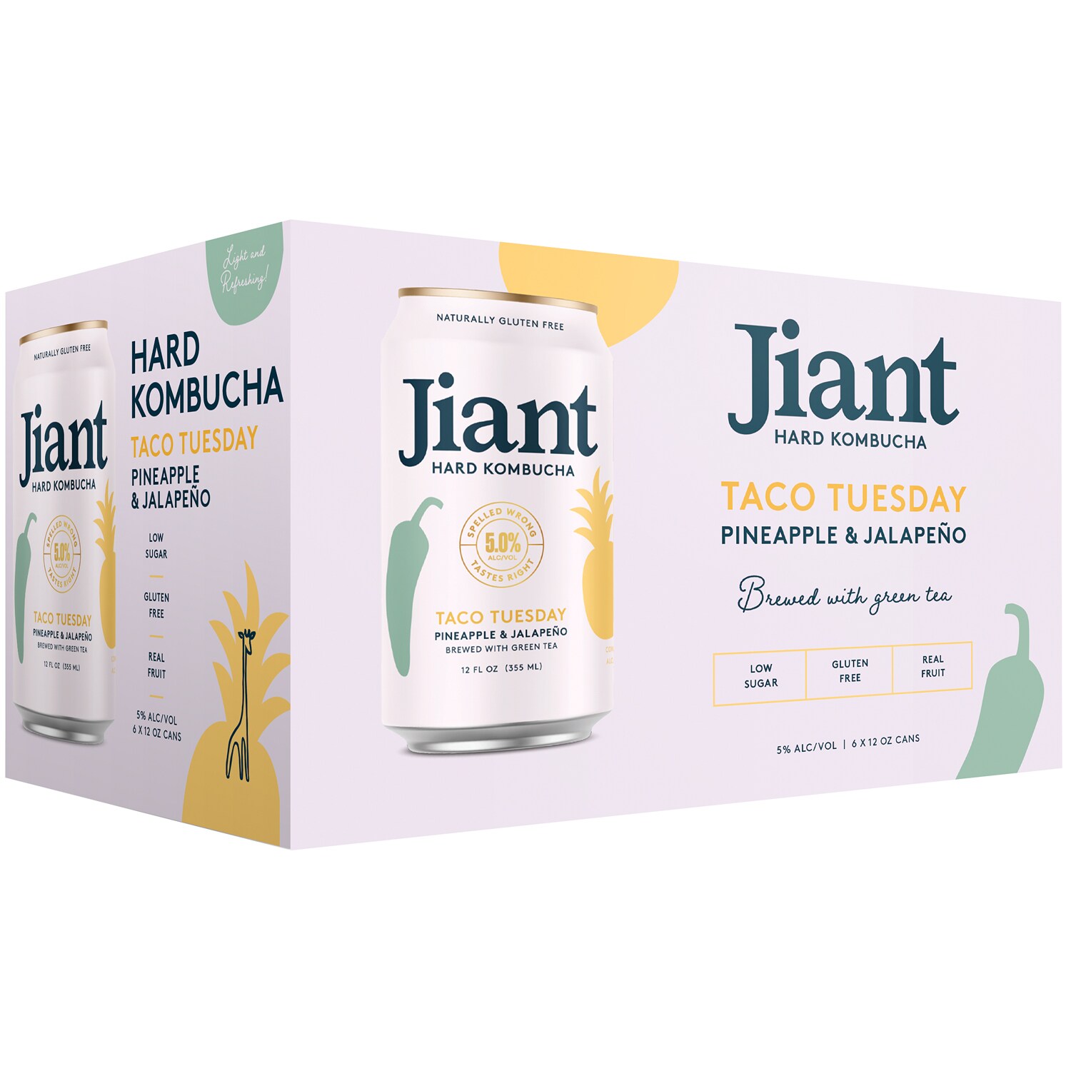 Jiant Hard Kombucha, Taco Tuesday, Cans