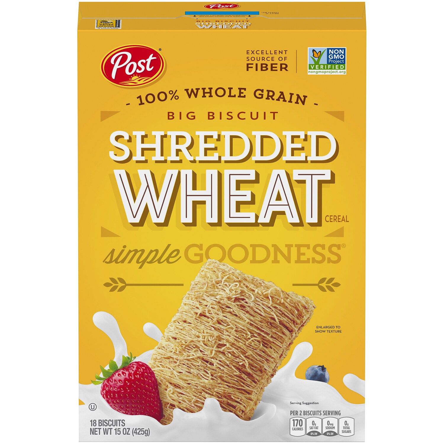 Post Shredded Wheat Big Biscuit Whole Grain Cereal