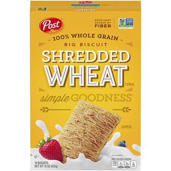 Post Shredded Wheat Big Biscuit Whole Grain Cereal