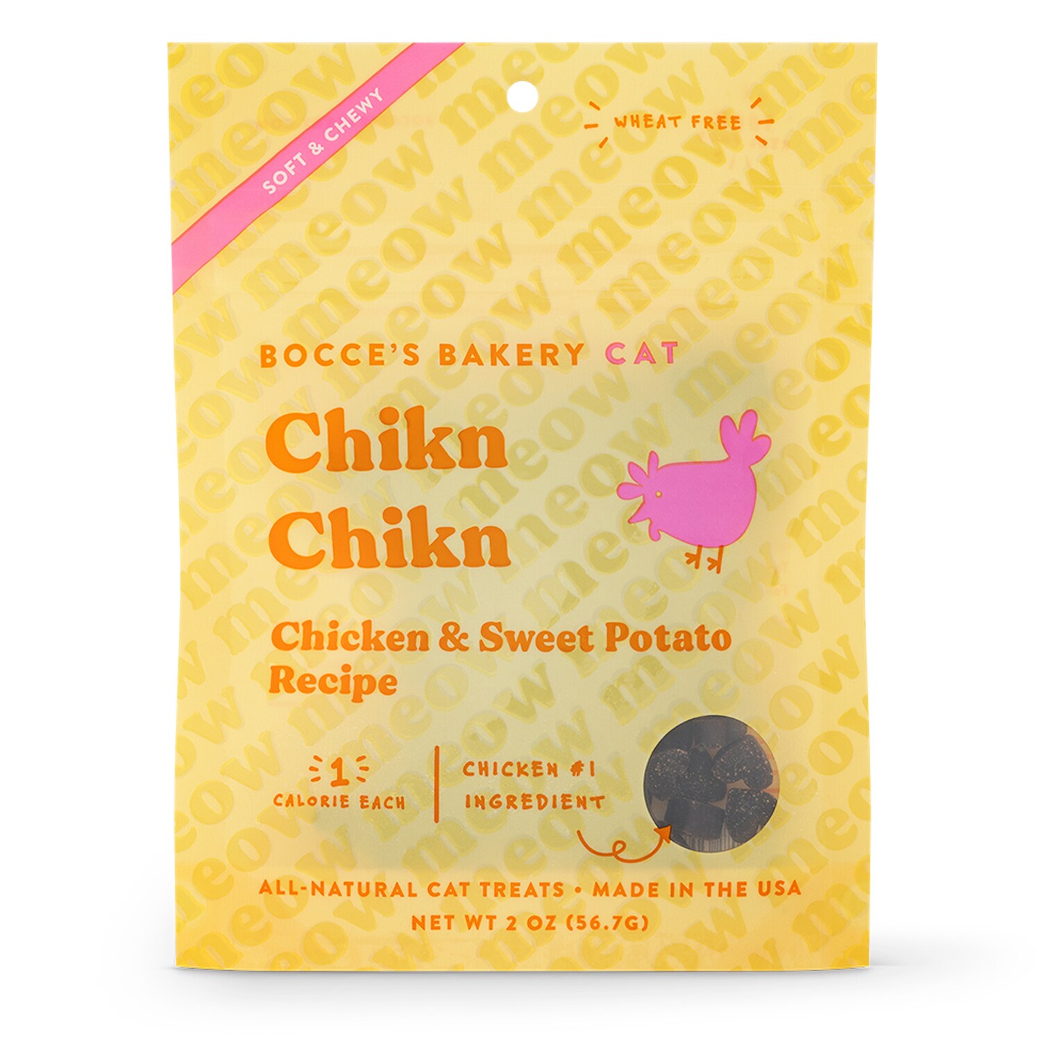 Bocce's Bakery Soft & Chewy Cat Treats, Chikn Chikn