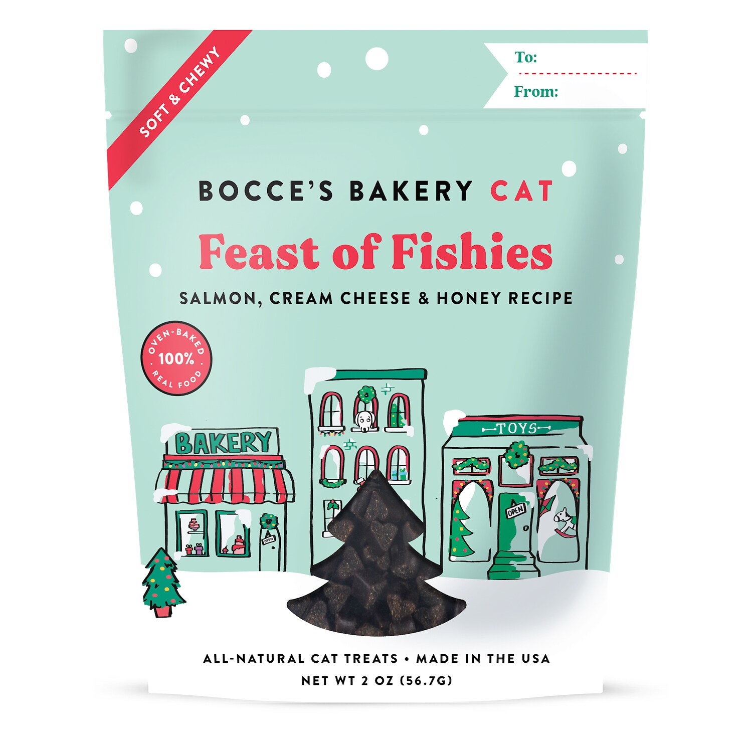 Bocce's Bakery Soft & Chewy Cat Treats, Feast of Fishies