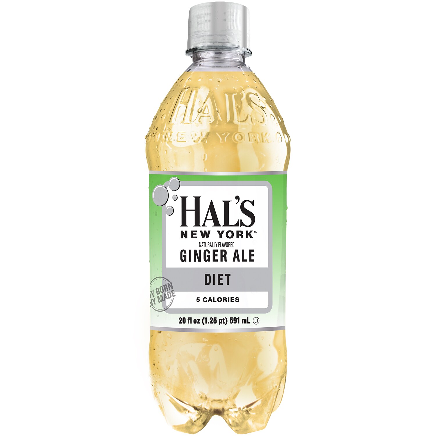 Hal's New York Diet Ginger Ale, Plastic Bottle