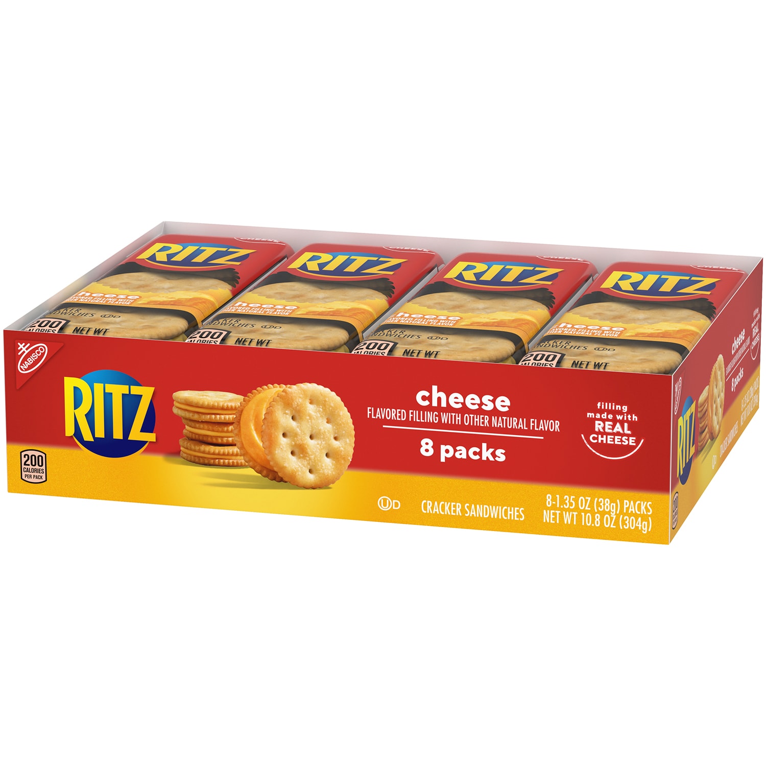 Nabisco Ritz Cheese Filled Crackers, Packs
