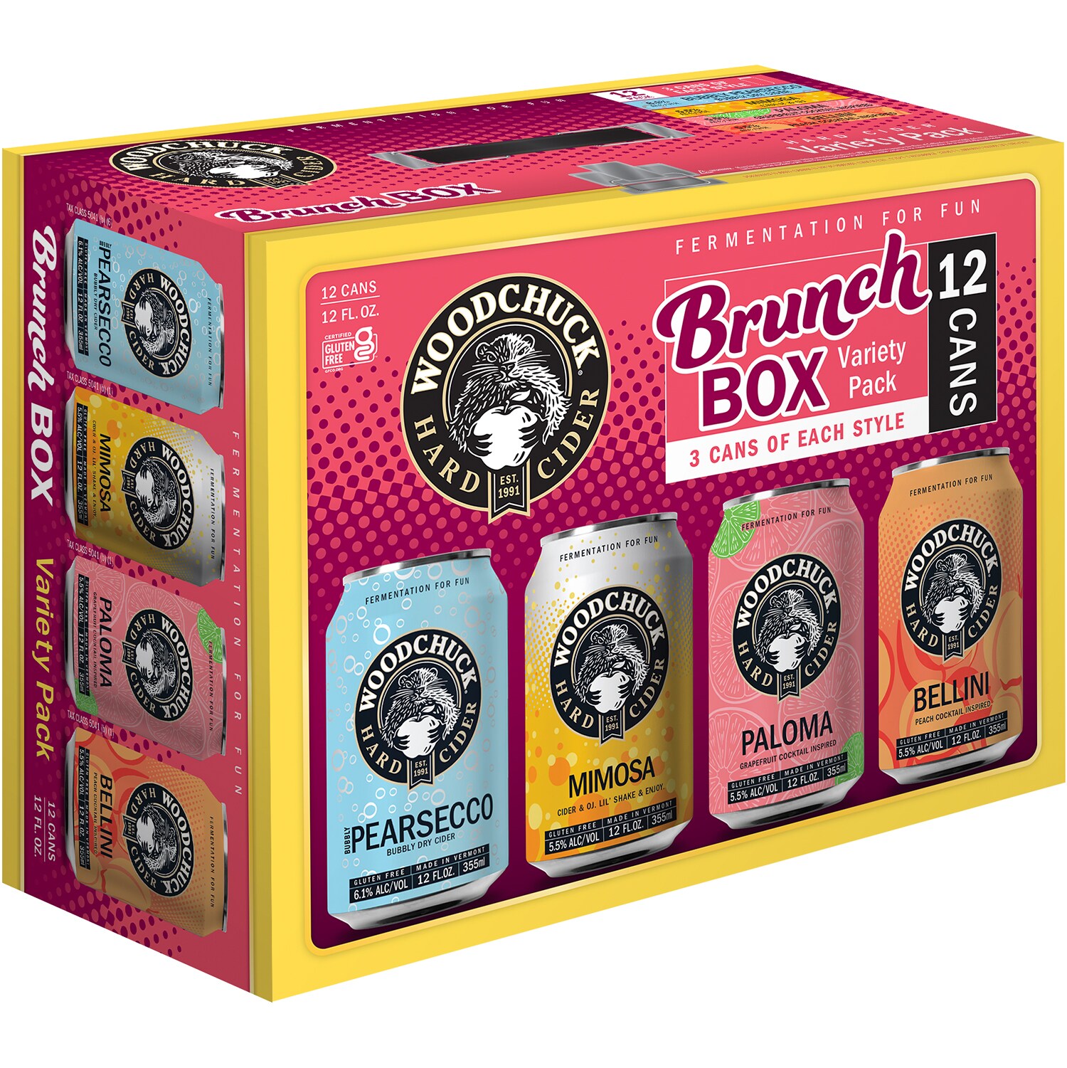 Woodchuck Brunch Box Hard Cider Variety Pack, Cans
