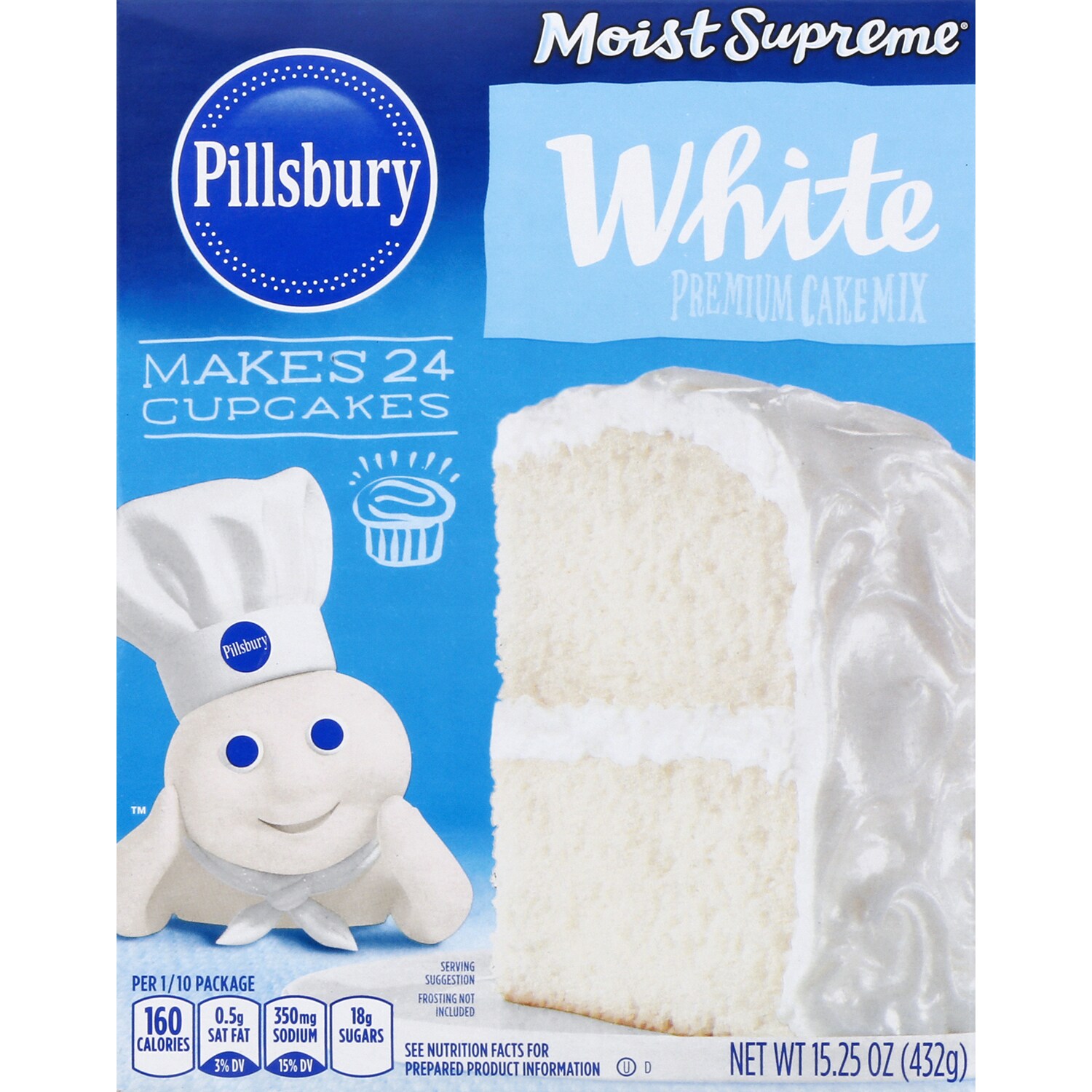 Pillsbury Moist Supreme Premium Cake Mix, White